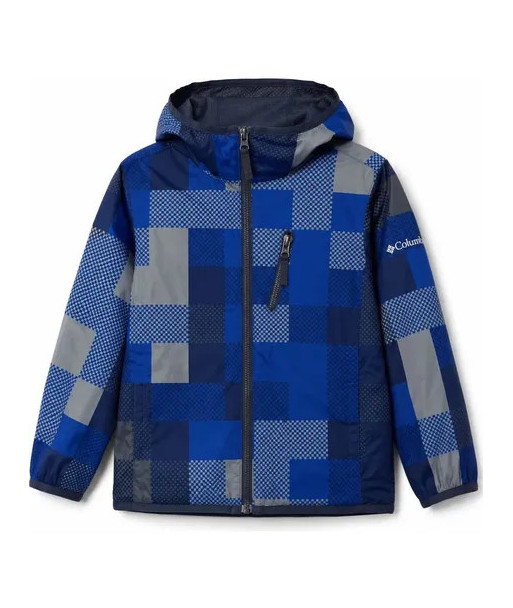 Cortavientos Impermeable Columbia Talla 6-7 Azul 6-7 Escosesa