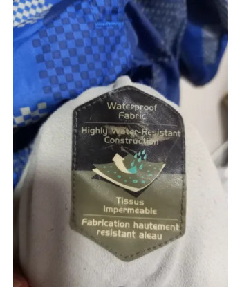 Cortavientos Impermeable Columbia Talla 6-7 Azul 6-7 Escosesa