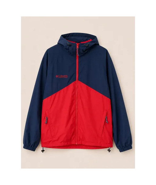 Chaqueta Cortaviento Columbia Azul Y Rojo L Azul/rojo L Lisa