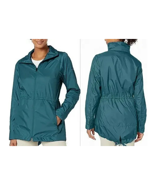 Cortaviento Columbia Mujer Isabella Lake Ll Talla L Verde L Lisa