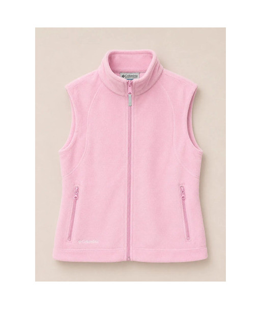 Polerón Polar Columbia Rosado Mujer Sin Mangas Xl Xl Rosa Lisa