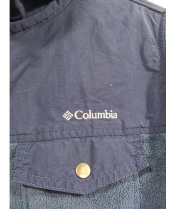 Chaqueta Polar Columbia Híbrido Con Chiporro  Azul Marino Azul M Lisa