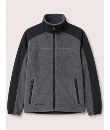 Polerón Polar Columbia Gris Negro Mujer S S Gris/negro Lisa