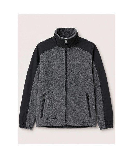 Polerón Polar Columbia Gris Negro Mujer S S Gris/negro Lisa