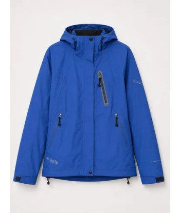 Chaqueta Técnica Columbia Titanium Omni-tech  Azul Francia Rojo M Lisa
