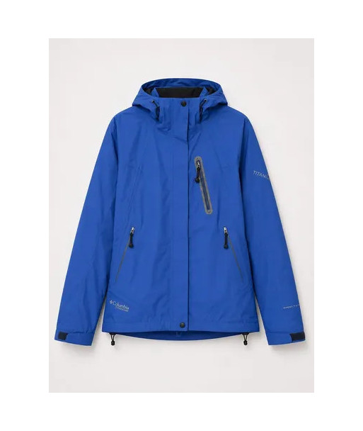 Chaqueta Técnica Columbia Titanium Omni-tech  Azul Francia Rojo M Lisa