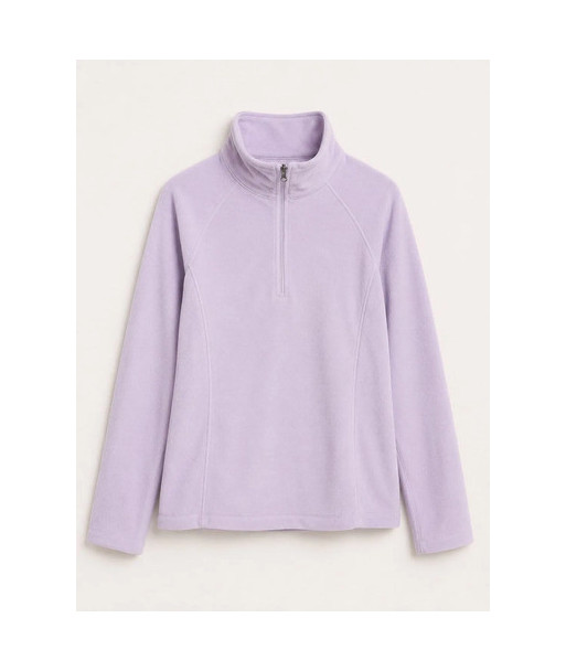 Polerón Polar Mujer Columbia Xs Xs Violeta Pálido Lisa