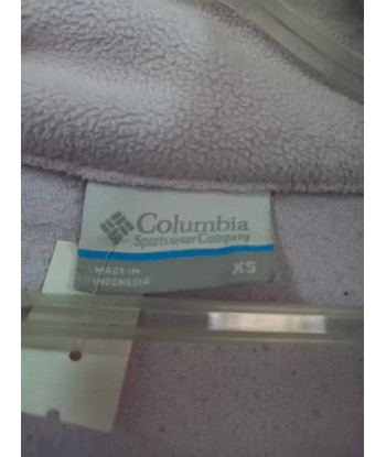 Polerón Polar Mujer Columbia Xs Xs Violeta Pálido Lisa