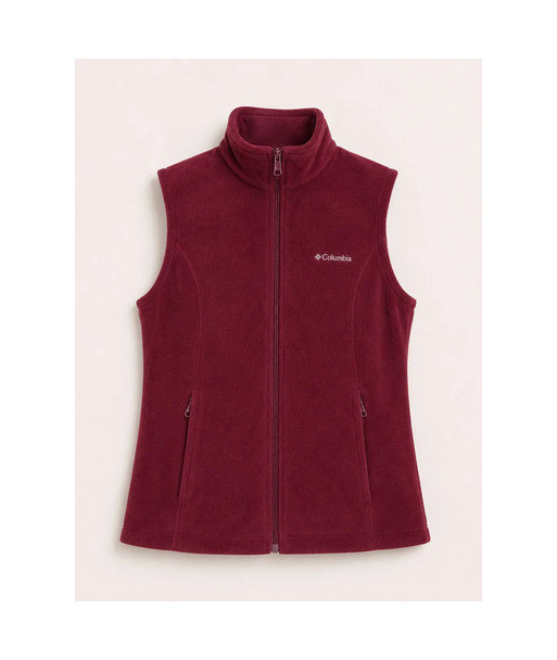 Poleron Polar Columbia Burdeo Sin Mangas S S Burdeo Lisa