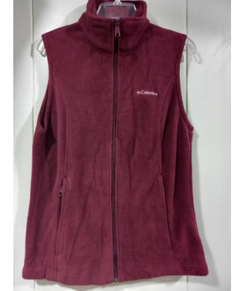 Poleron Polar Columbia Burdeo Sin Mangas S S Burdeo Lisa
