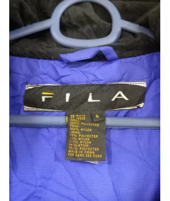 Parka Chaqueta De Nieve Ski Vintage Fila  Talla 6 (m/l) Azul M Liso