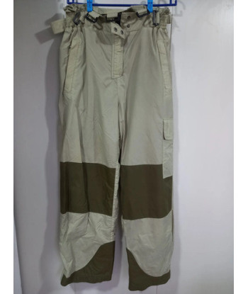 Pantalón De Nieve Hill Topper's Mujer Talla L Térmico Beige Beige Con Detalles Verde Oliva Bicolor / Bloque De Color L