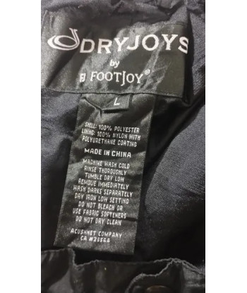 Pantalón Impermeable Footjoy Dryjoys Talla L Técnico Negro Negro Liso L