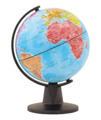 Globo Terráqueo Mapamundi Tecnodidattica Con Base 16 Cm 1400