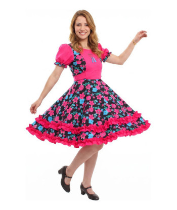 Vestido Mujer Chile Huasa China S M L Xl